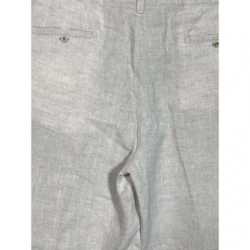 Tommy Bahama Relax Linen Cargo Pants Mens Size XXL Beige Straight Leg Pockets